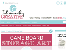 Tablet Screenshot of infarrantlycreative.net